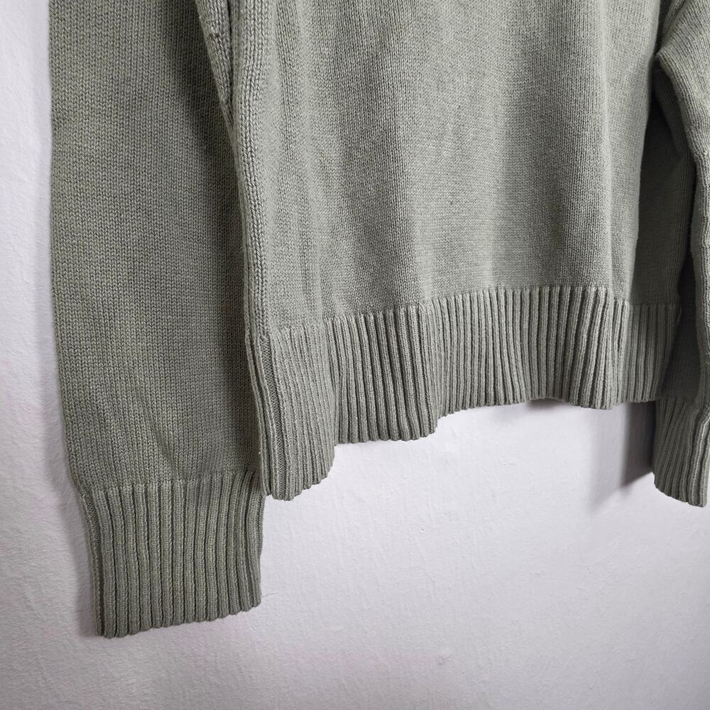 Everlane The Boxy Sweater Everyday Cotton Sage Green Small - Picture 6 of 15